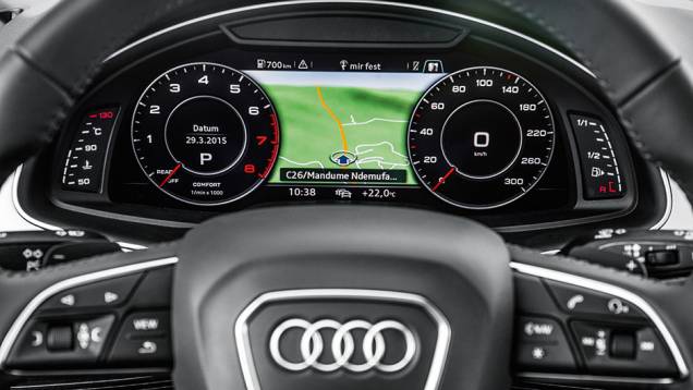 Contagiros, velocímetro e visor que tem até GPS são uma tela 100% digital | <a href="https://beta-develop.quatrorodas.abril.com.br//carros/impressoes/audi-q7-866880.shtml" target="_blank" rel="migration">Leia mais</a> Contagiros, velocímetro e visor que tem até GPS são uma tela 100% digital | <a href="https://beta-develop.quatrorodas.abril.com.br//carros/impressoes/audi-q7-866880.shtml" target="_blank" rel="migration">Leia mais</a>