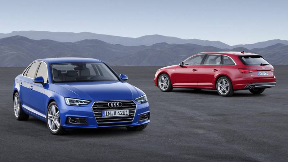 Audi revelou novo A4 que ficou mais leve e comprido do que o seu antecessor | <a href="https://beta-develop.quatrorodas.abril.com.br/noticias/fabricantes/audi-revela-novo-a4-882500.shtml" rel="migration">Leia mais</a>