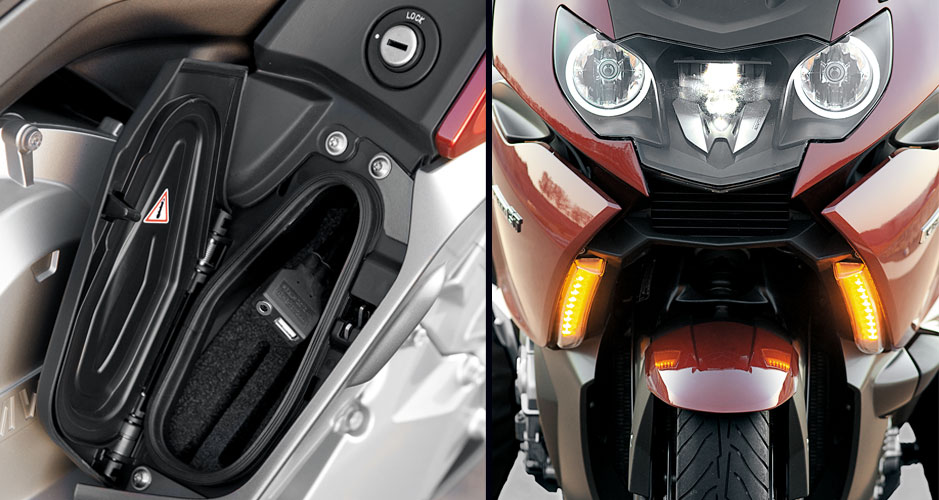 Porta-luvas &eacute; muito &uacute;til | Far&oacute;is se adaptam &agrave; inclina&ccedil;&atilde;o da moto