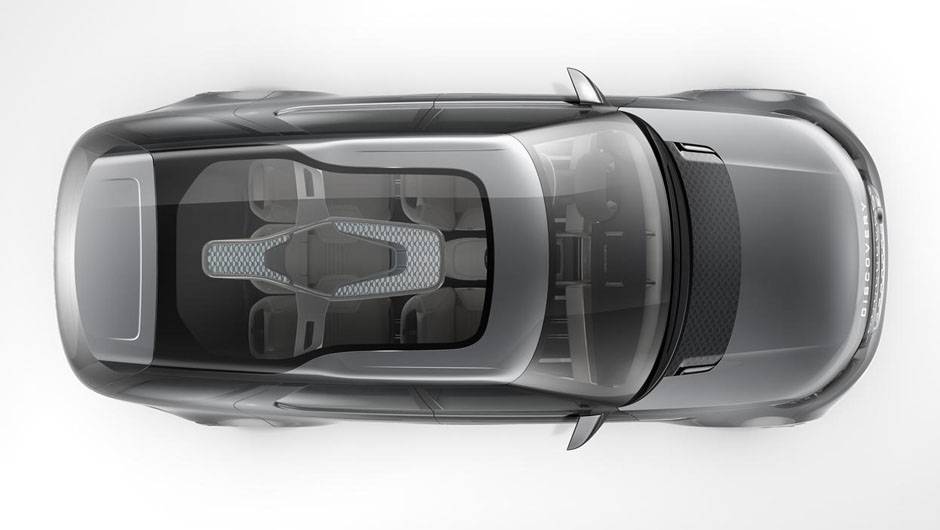 Teto transparente &eacute; um dos charmes do Discovery Vision Concept | <a href="https://beta-develop.quatrorodas.abril.com.br/noticias/fabricantes/land-rover-lanca-conceito-discovery-vision-779837.shtml" rel="migration">Leia mais</a>