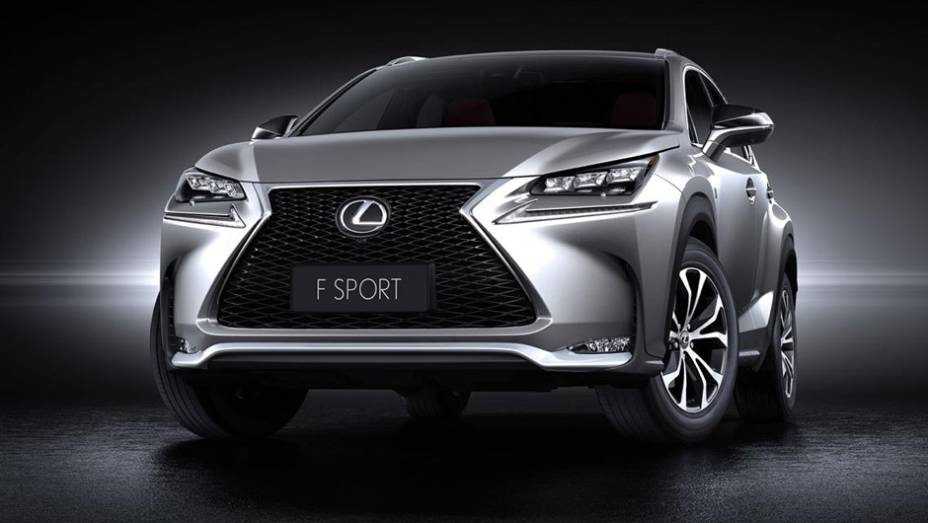 Detalhe da grade frontal do F SPORT | <a href="https://beta-develop.quatrorodas.abril.com.br/noticias/saloes/pequim-2014/lexus-revela-crossover-nx-2015-pequim-780341.shtml" rel="migration">Leia mais</a>