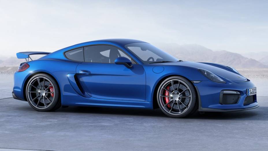 Carro tem motor 3.8 litros de seis cilindros do 911 GT3 | <a href="https://beta-develop.quatrorodas.abril.com.br/noticias/fabricantes/porsche-lanca-novo-cayman-gt4-832160.shtml" rel="migration">Leia mais</a>