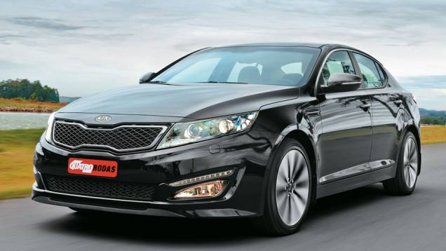 Gêmeo do Sonata, o Optima chega em abril Gêmeo do Sonata, o Optima chega em abril