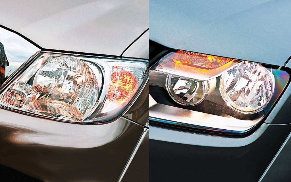 Qual a diferença entre farol de parábola simples e o de dupla?