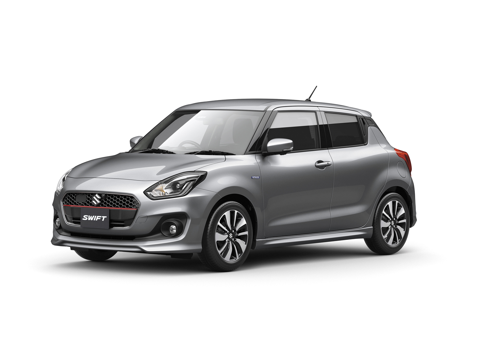 Suzuki Swift em posi&ccedil;&atilde;o 3x4 de frente