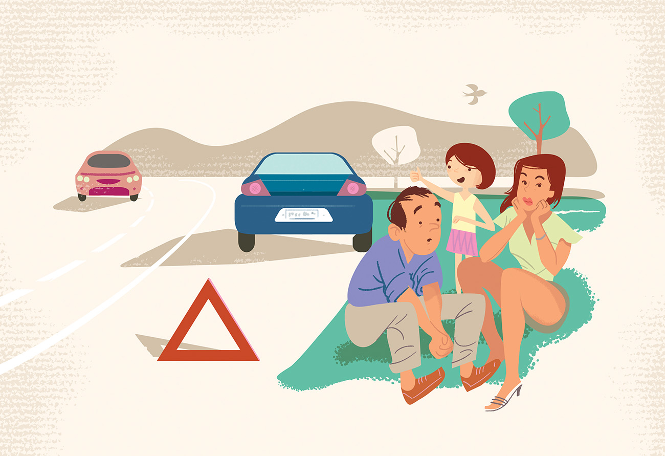 O que fazer quando seu carro fica parado na estrada?