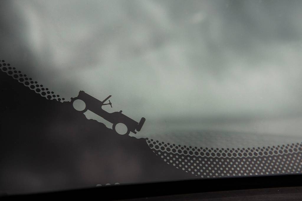Detalhe do para-brisa do Jeep Renegade