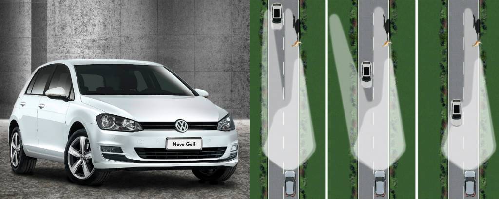 Montagem Volkswagen Golf Farol automatico