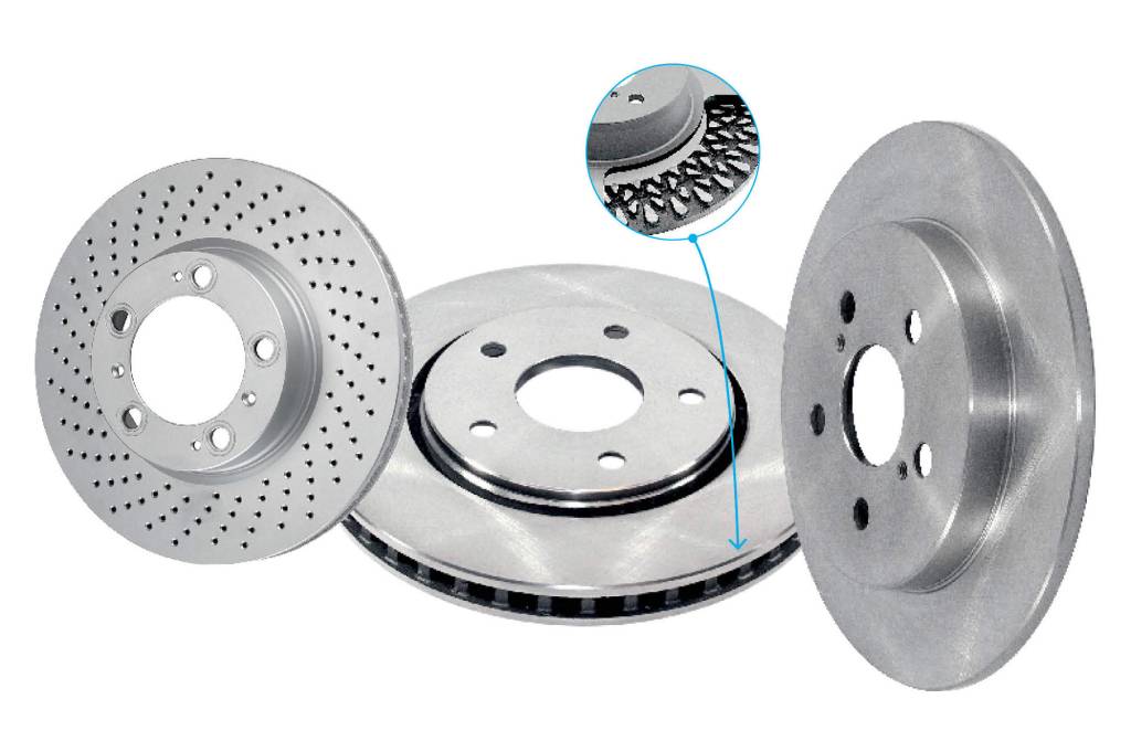 Qual a diferença entre freios a disco ventilados, perfurados e sólidos?