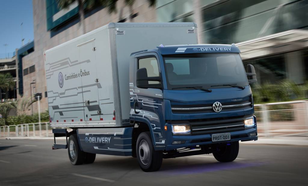 Caminhão elétrico é uma das poucas novidades da Fenatran