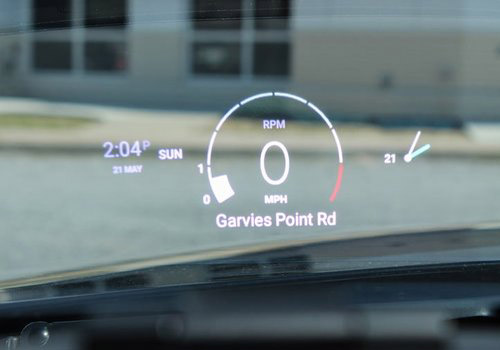 Rezvani Tank head-up display