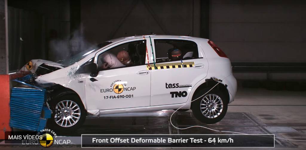 Fiat Punto zera teste de colisão na Europa