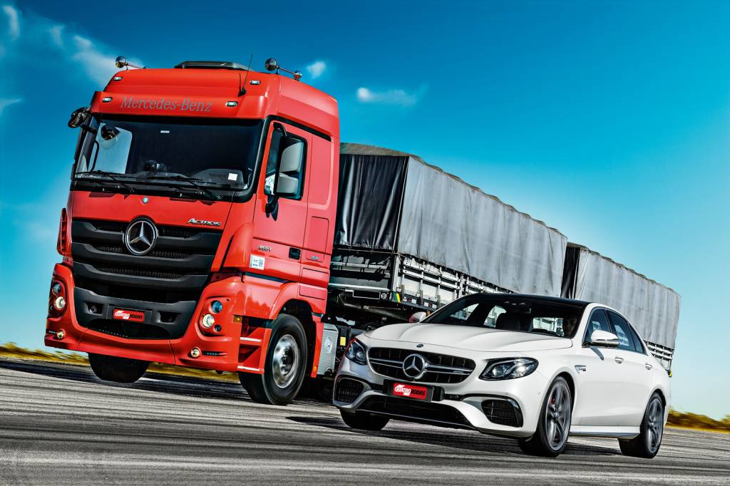Comparativo: Mercedes-Benz Actros e Mercedes-AMG E 63 S