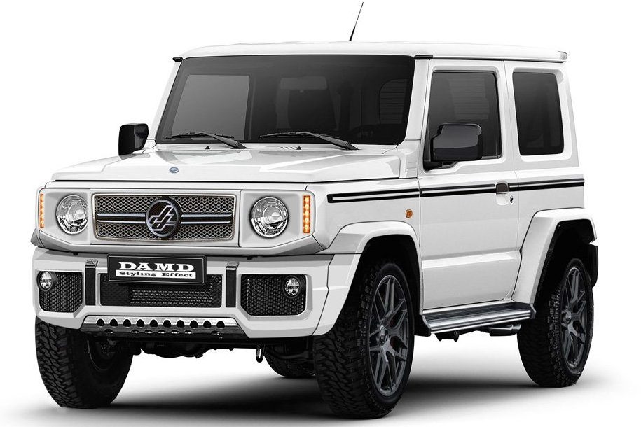 Preparadora japonesa deixa Suzuki Jimny com “cara” de Classe G e Defender