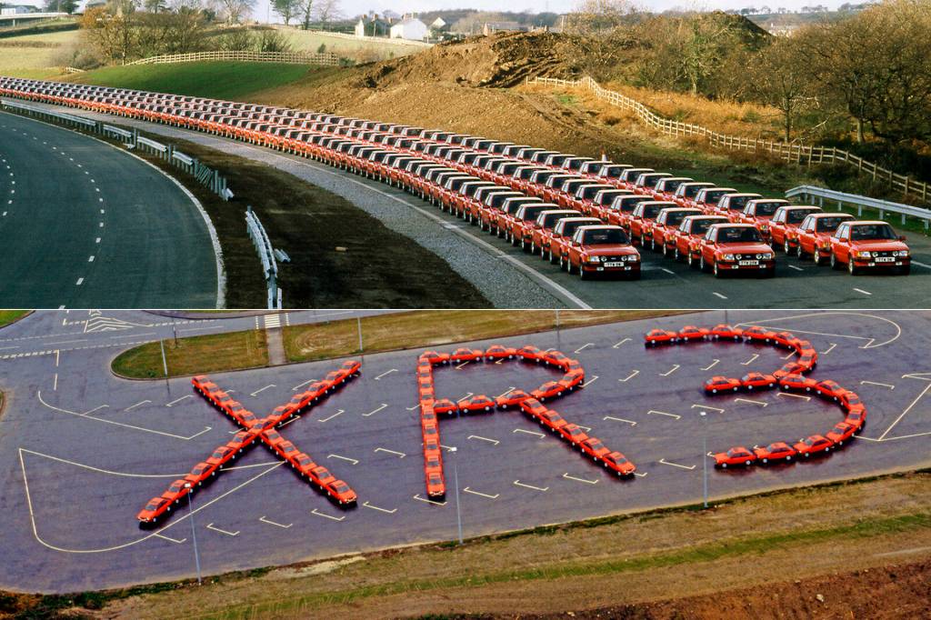 O dia em que a Ford congestionou uma rodovia com 368 Escort XR3 vermelhos