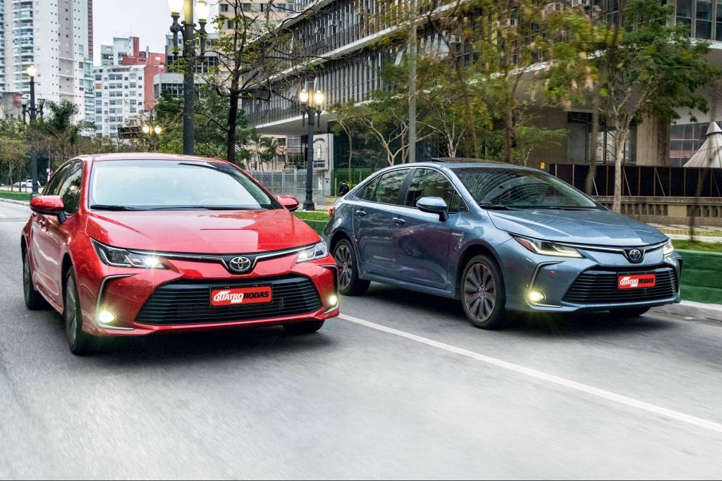 Toyota Corolla 2.0 versus híbrido 7 Toyota aumenta garantia de toda a linha para cinco anos