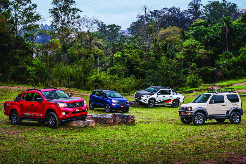 O que estas séries de EcoSport, Hilux, Frontier e Jimny têm fora o estilo?