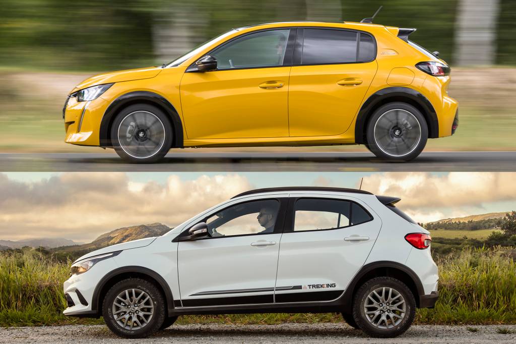 Peugeot 208 e Fiat Argo Peugeot 208 e Fiat Argo