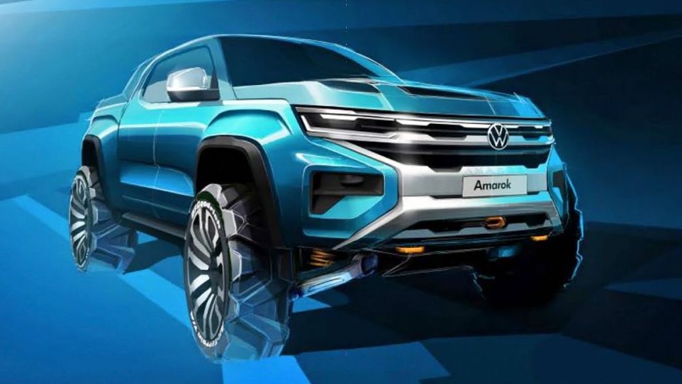 amarok-sketch VW desiste de fazer nova Amarok junto com a Ford Ranger na América do Sul