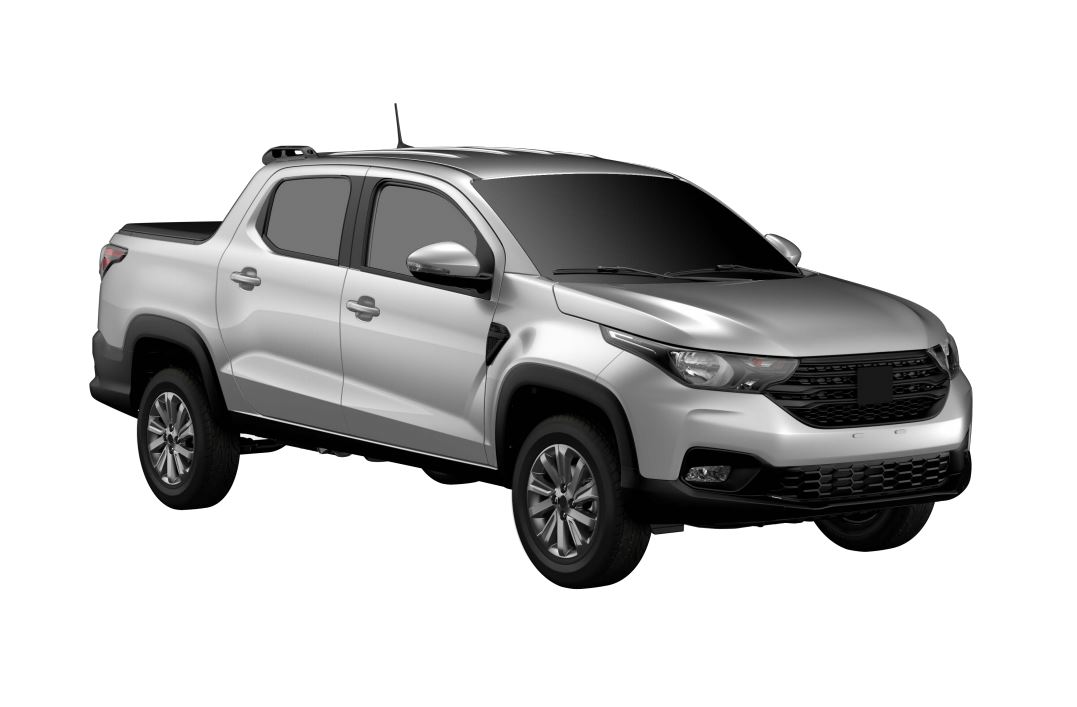 Nova Fiat Strada tem vers&atilde;o com rodas de a&ccedil;o e para-choques pretos