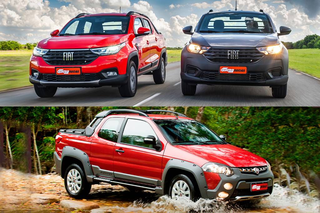 Nova Fiat Strada 1.3 é mais fraca, mas bem mais econômica que a velha 1.8