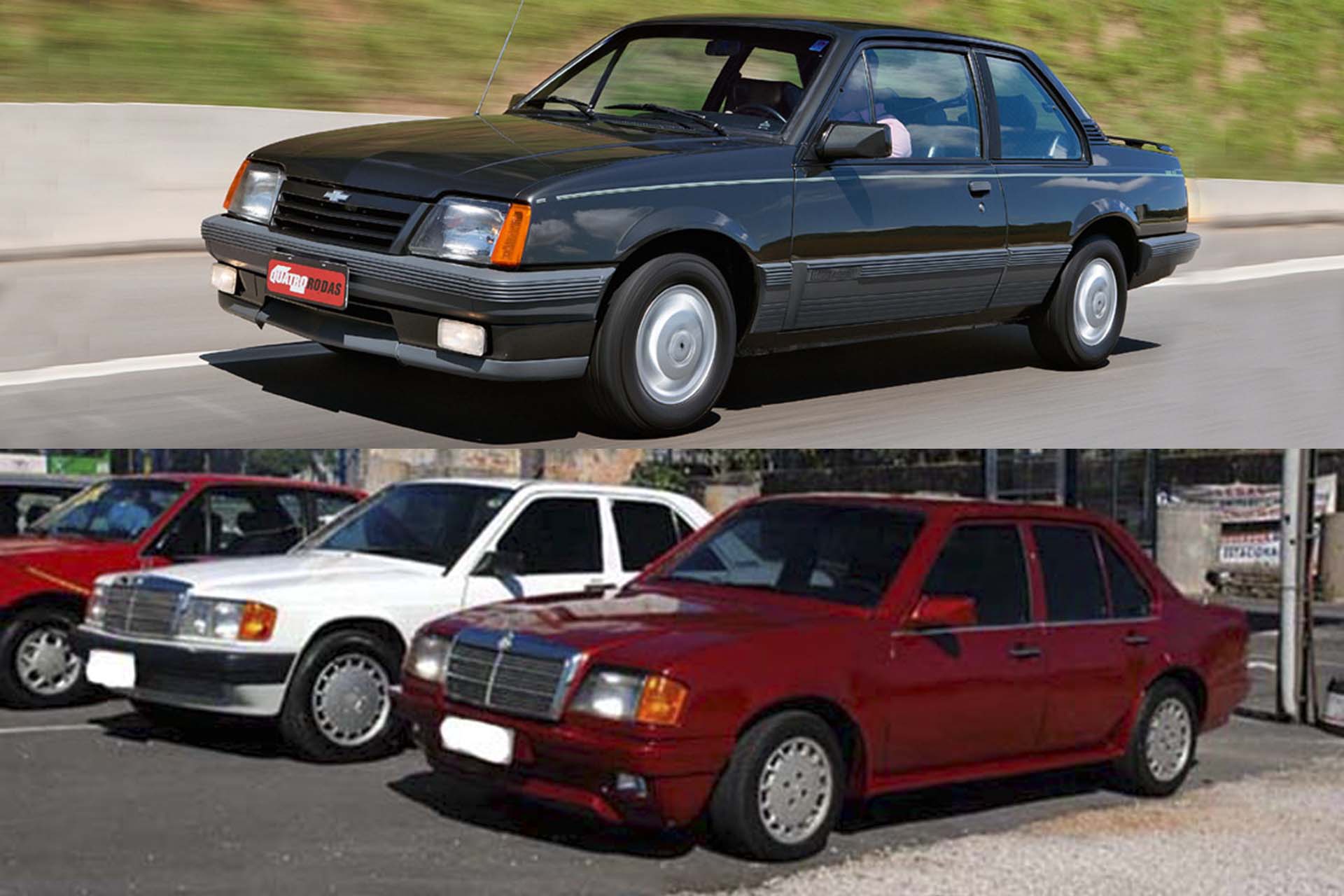 Monza-Benz 190 E: a maquiagem que fazia sedã da Chevrolet virar Mercedes