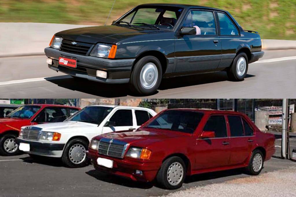 Monza-Benz 190 E: a maquiagem que fazia sedã da Chevrolet virar Mercedes