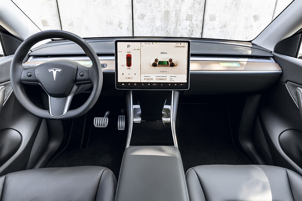 Tesla Model Y Imagem do painel do Tesla Model Y