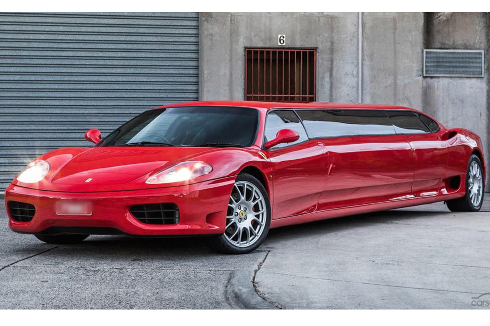 Ferrari-360-Modena-Limo Ferrari 360 Modena transformada em limusine está à venda na Austrália