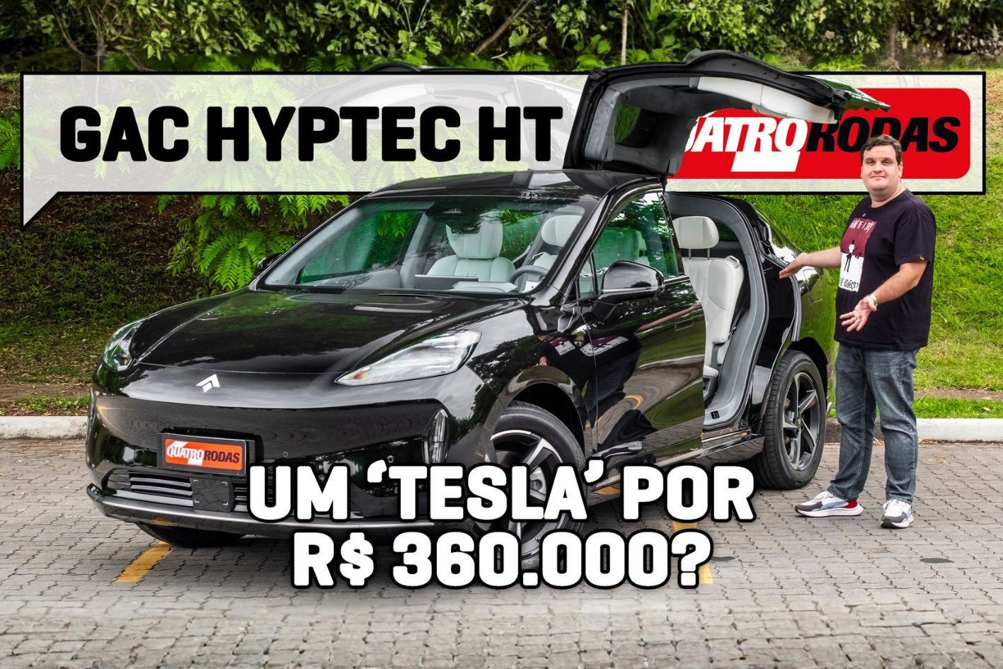 GAC Hyptec HT tem portas ASA DE GAIVOTA e é o carro familiar que NINGUÉM ESPERAVA