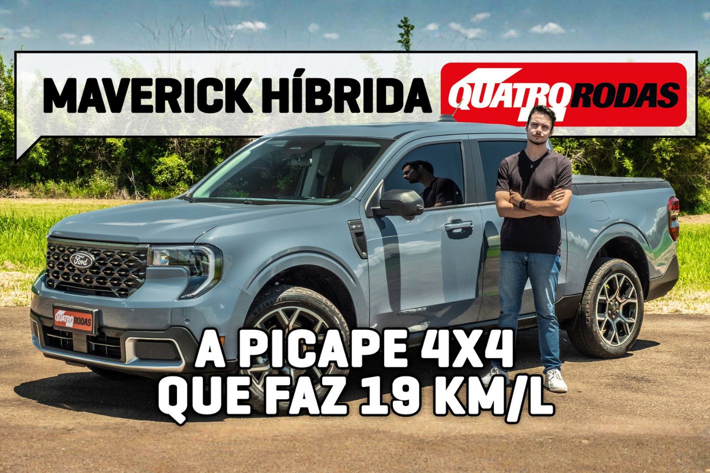 ATÉ 19 KM/L! Os SEGREDOS da Ford Maverick híbrida 4x4 contra Toro e Rampage