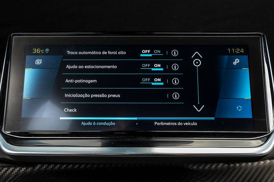 Central multimídia de 10 polegadas é exclusiva Central multimídia de 10 polegadas é exclusiva