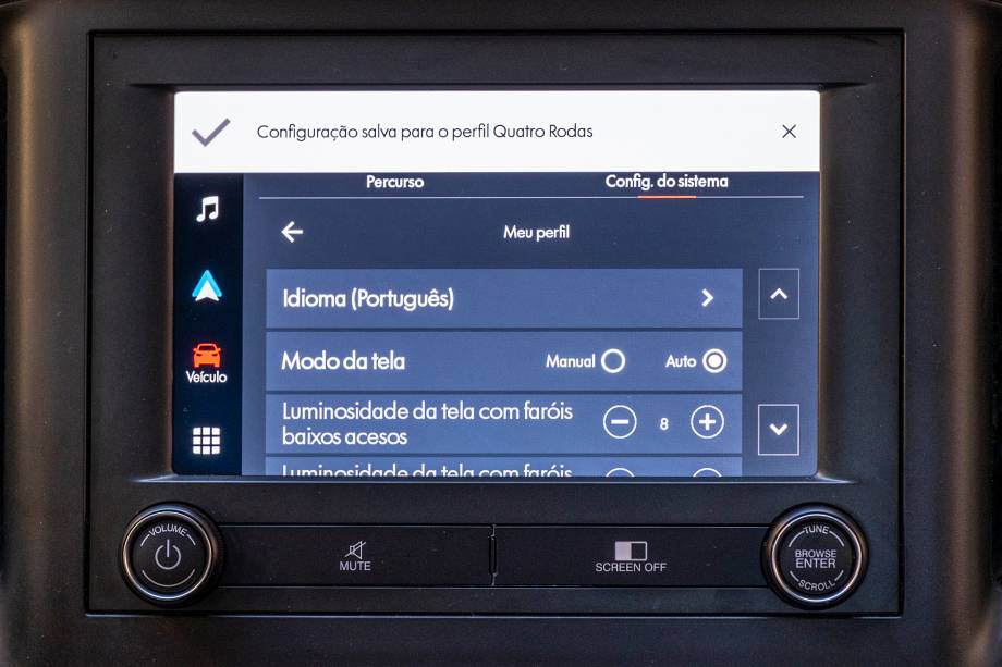 É possível vincular as configurações do carro ao usuário É possível vincular as configurações do carro ao usuário