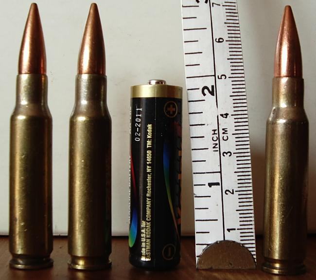 NATO_7.62×51 A 'gentil' munição 7.62 tem uso restrito, mas é contrabandeada
