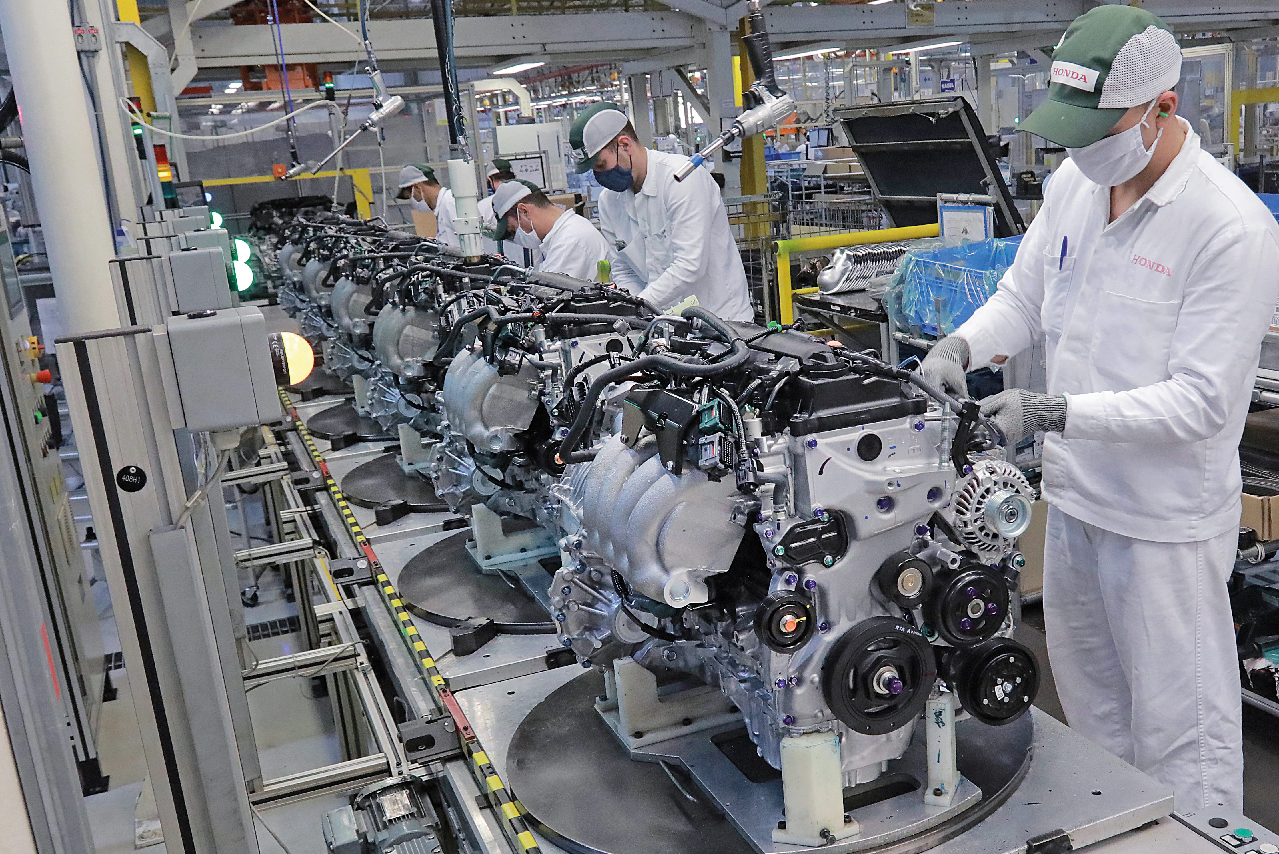 Vimos de perto como são fabricados os motores da Honda no Brasil