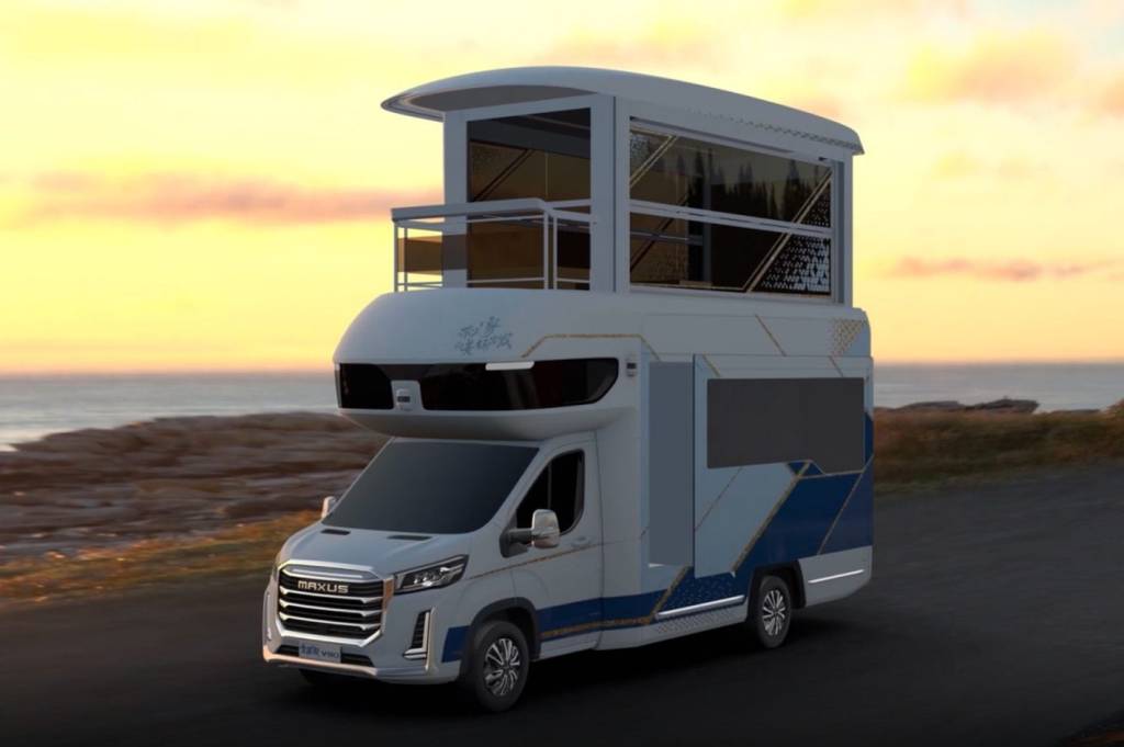 Esse motorhome tem dois andares e elevador, mas preço é de superesportivo
