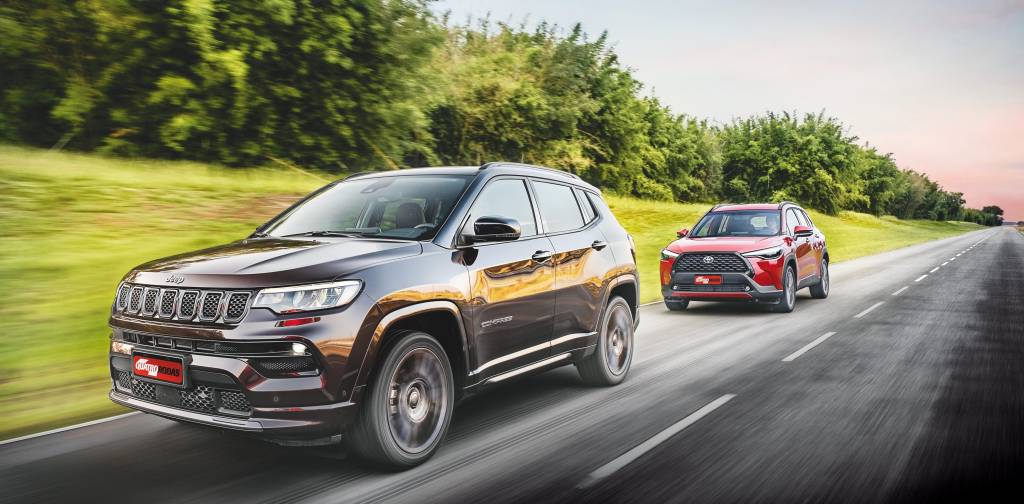 JEEP COMPASS SPORT T270 x TOYOTA COROLLA CROSS XR Jeep Compass 1.3 turbo anda bem, mas Corolla Cross 2.0 não fica para trás