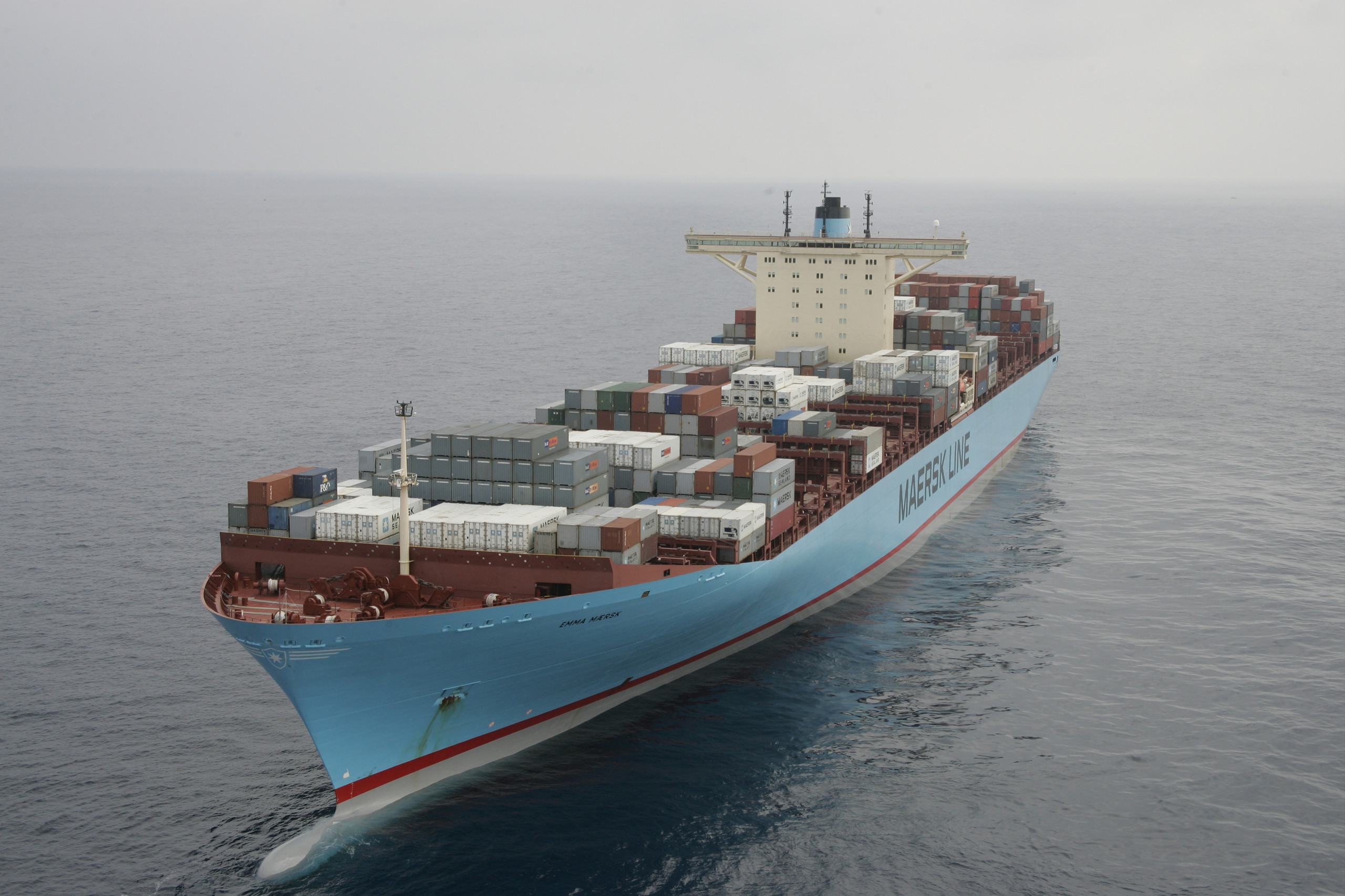 O Emma M&aelig;rsk, ex-maior navio do mundo, foi o primeiro a receber o motor W&auml;rtsil&auml; RT-flex96C