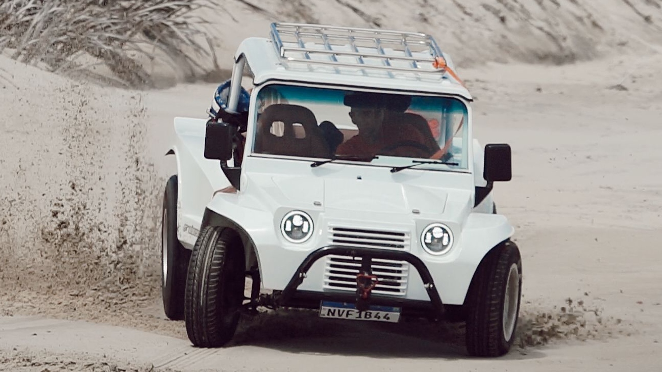 Buggy Branco Fyber 2021 visto de frente