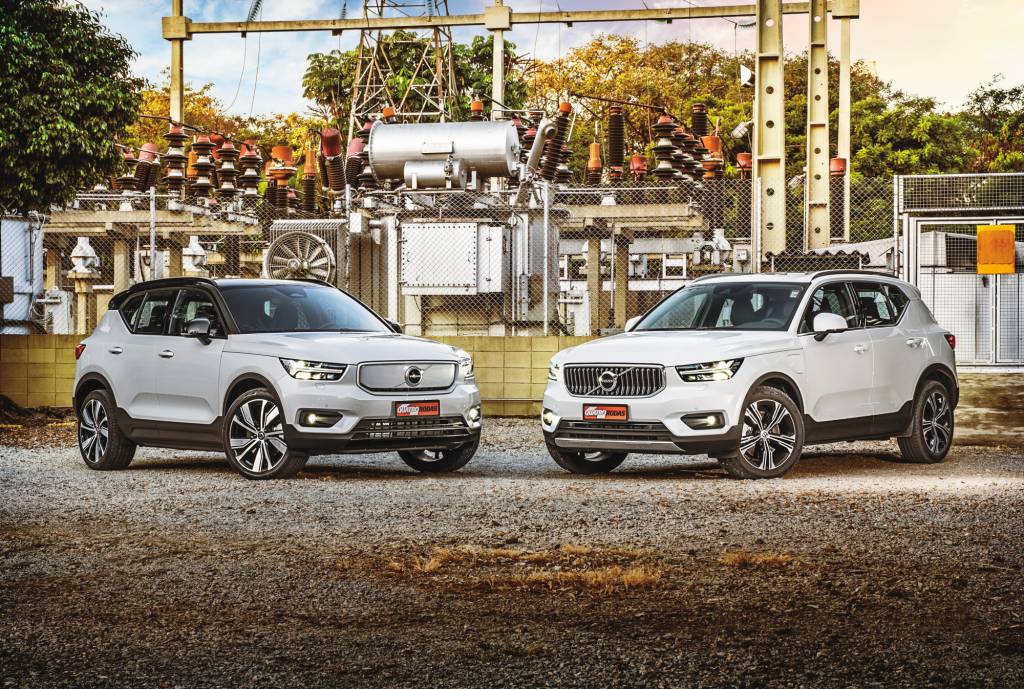 Comparativo Volvo XC40 híbrido e elétrico