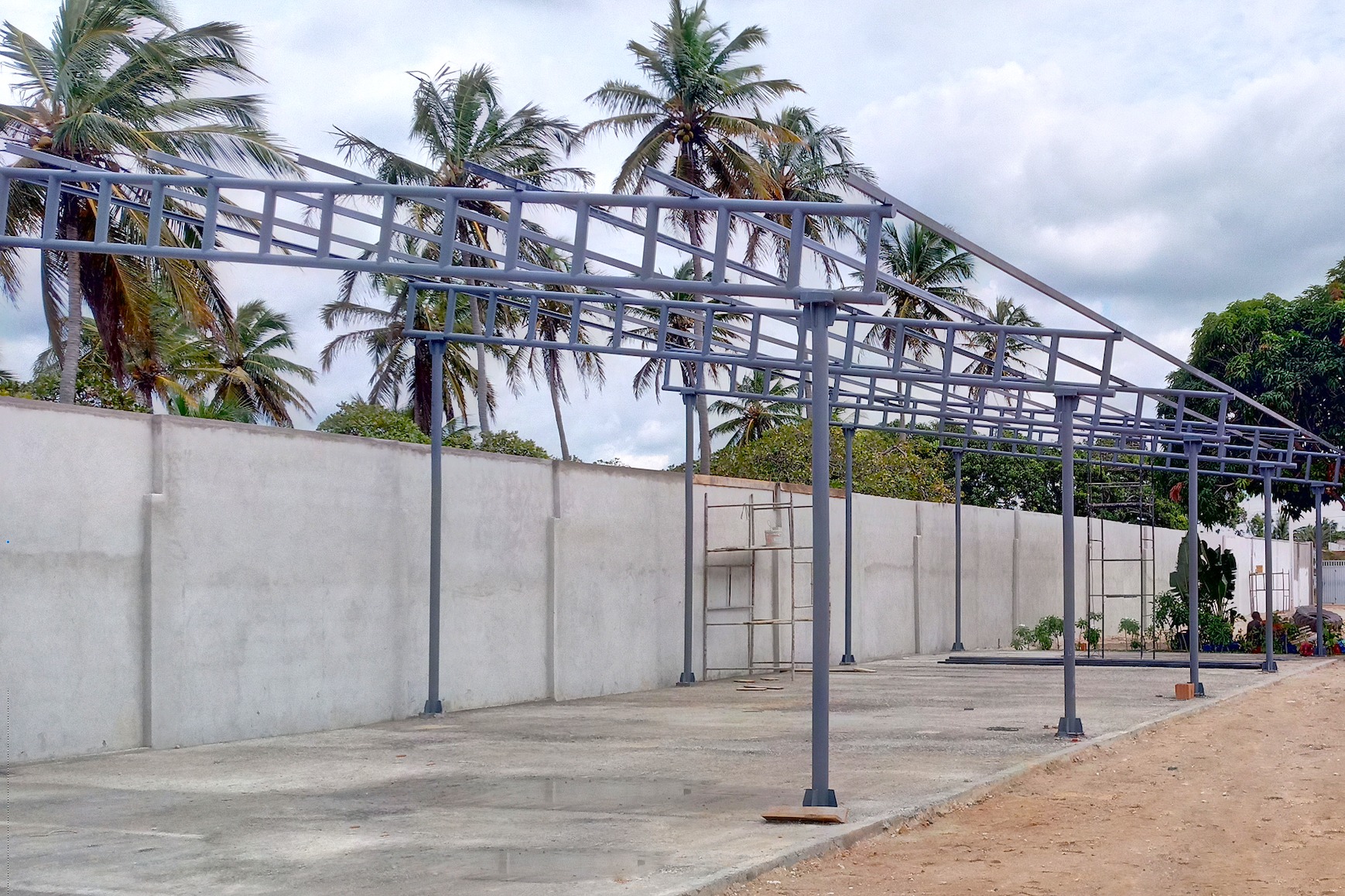 Constru&ccedil;&atilde;o da f&aacute;brica da Fyber