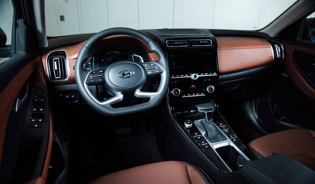 Hyundai Creta russo (7) Interior da versão russa do novo Hyundai Creta