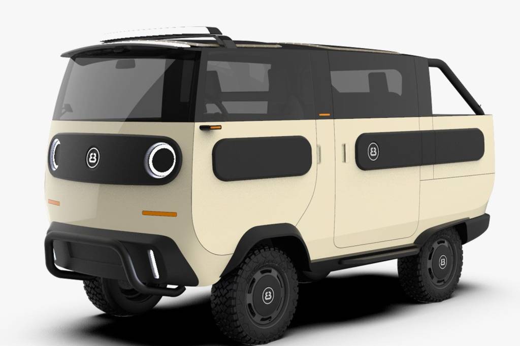 “Kombi” elétrica pode ser picape, van, veículo de camping ou um furgão