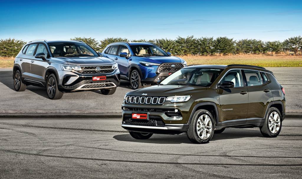 comparativo taos compass corolla suvs médios comparativo taos compass corolla suvs médios