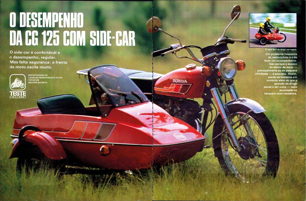 Conduzir uma Honda CG com sidecar foi uma experiência dramática