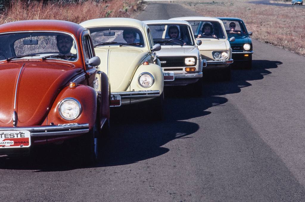 Fuscão, Fiat 147, Brasíilia, e Chevette. Fusca x Fiat 147 x Brasília x Chevette