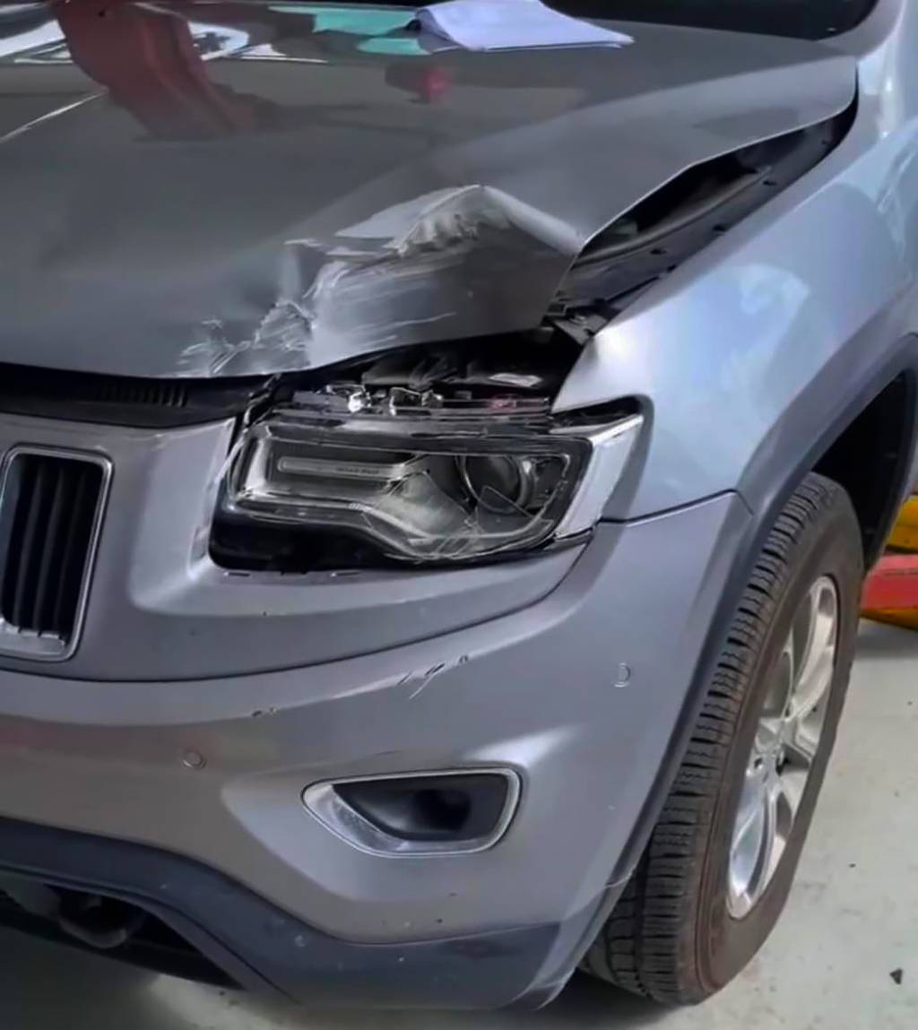 Grand Cherokee batido na PB Quanto custa essa dor de cabeça? Para a concessionária Newsedan...