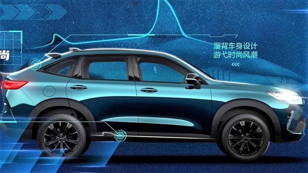 Haval-H6-S-side Comparação com tuberao Haval H6S