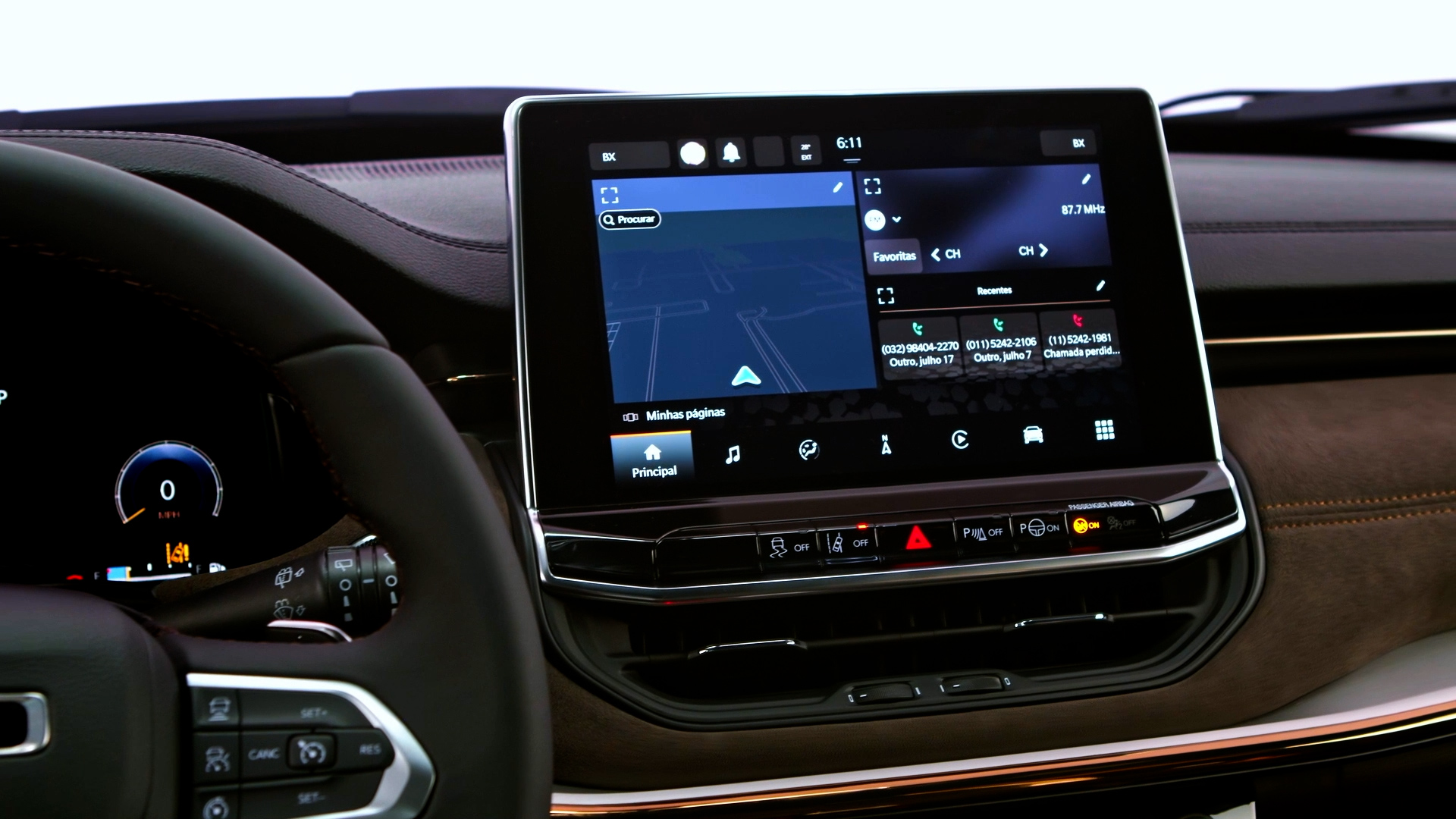 Central multim&iacute;dia de 10,1'' traz novo sistema Uconnect 5 e oferece conex&atilde;o 4G e sincroniza&ccedil;&atilde;o via nuvem