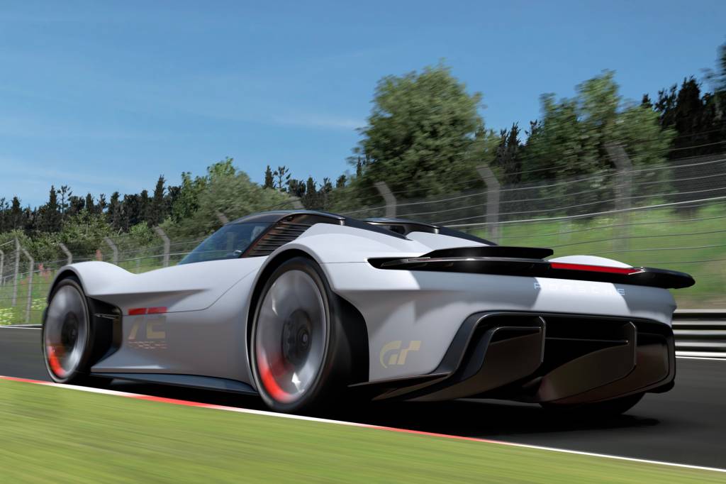 PORSCHE VISION GT 4 Porsche Vision GT branco visto 3/4 de trás